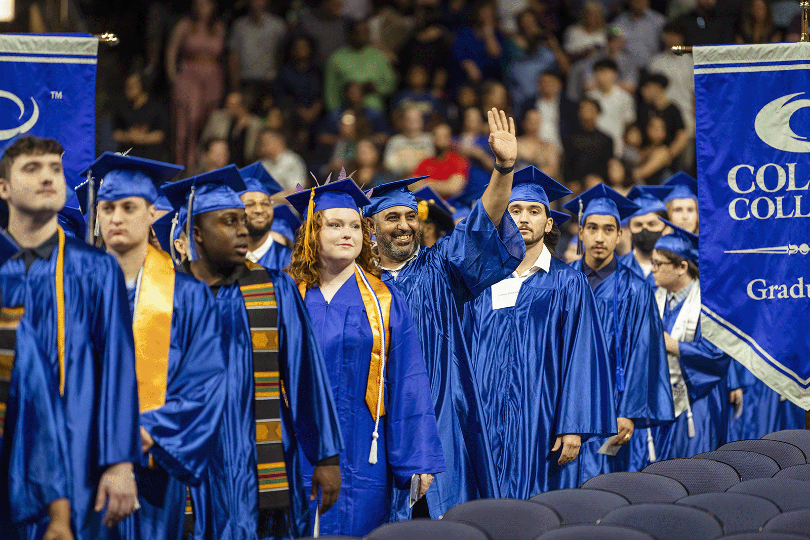 Graduates entering for the processional