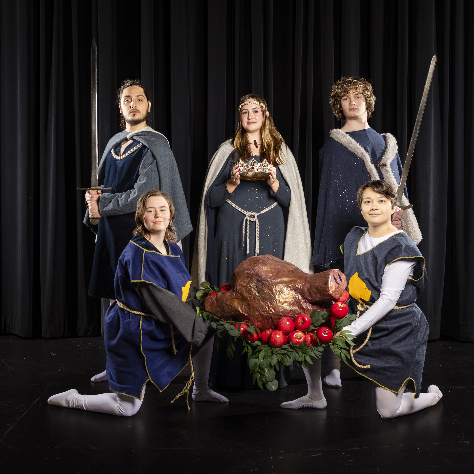 theatre stage with students 