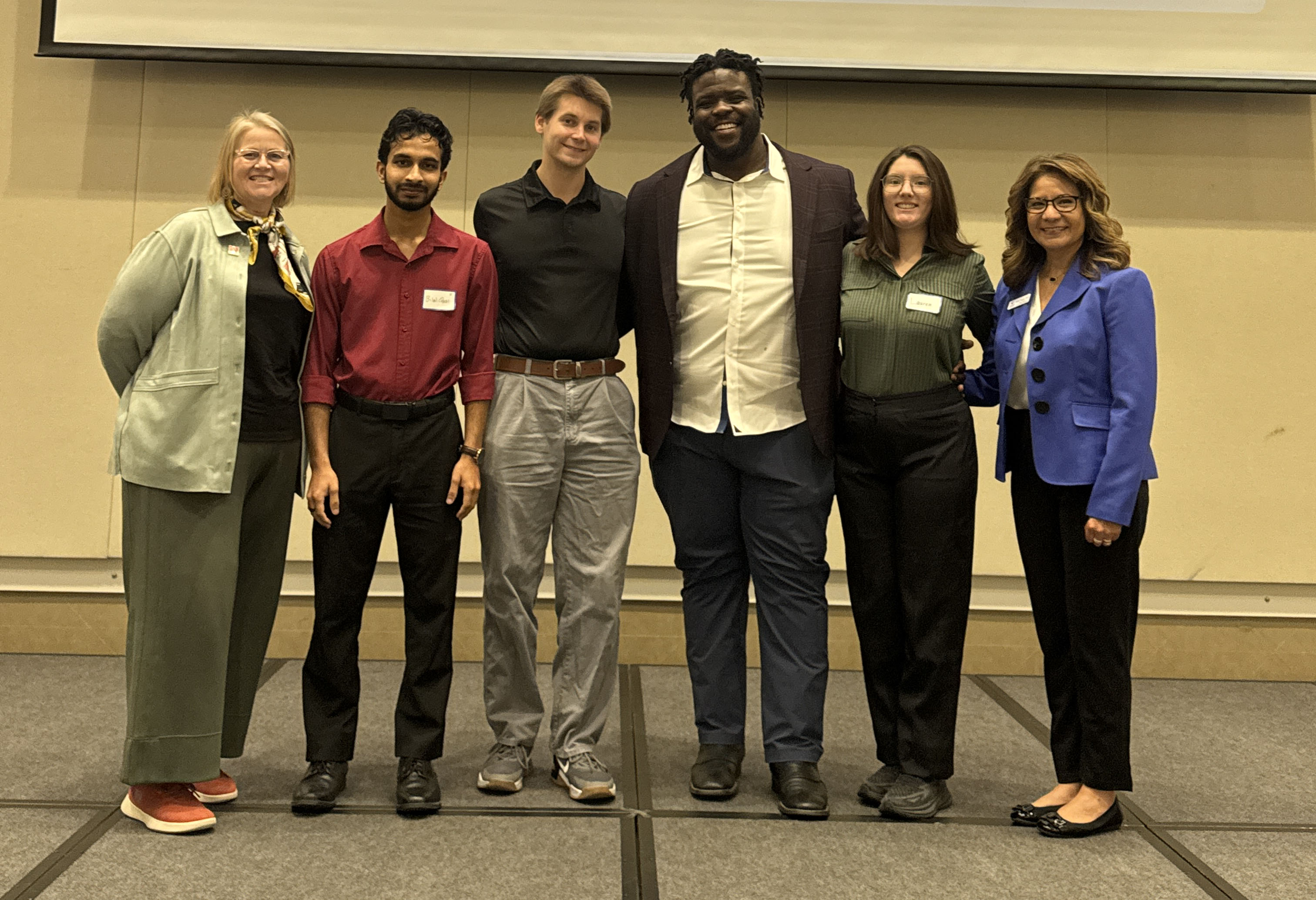 The Last Mile Education Fund recognized Collin College recipients of the Microsoft Cybersecurity Scholarship during a special reception on Oct. 1