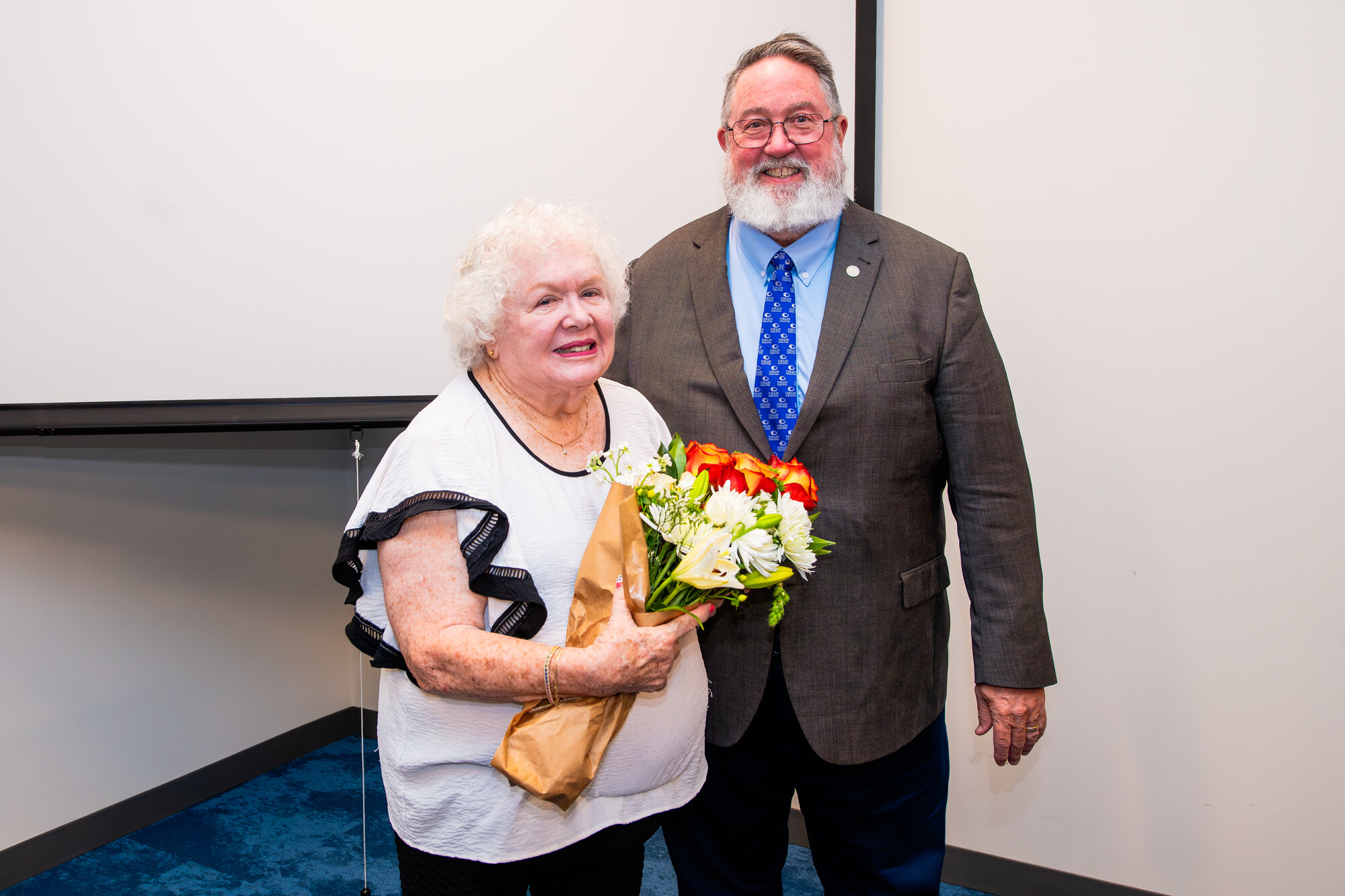Dr. Lorraine Chalkley pictured with District President Dr. Neil Matkin