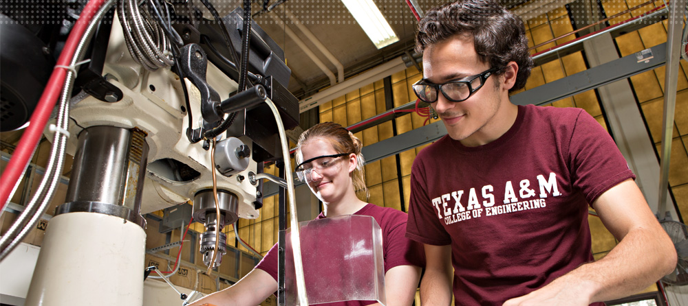 A&M Engineering Academy students work in engineering lab